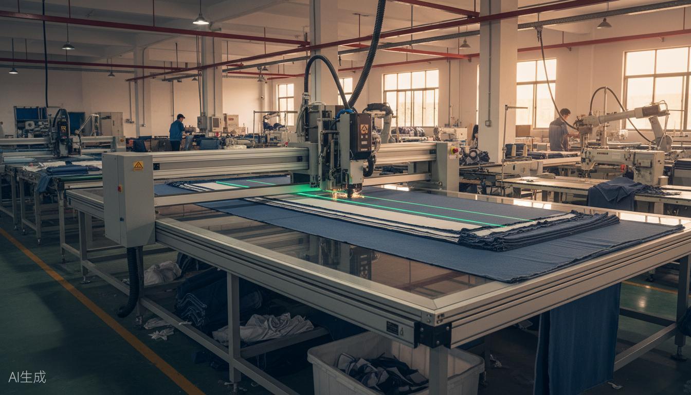 Automated fabric cutting department