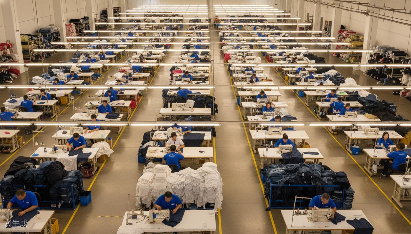 DALI Enterprise garment factory floor with organized production lines